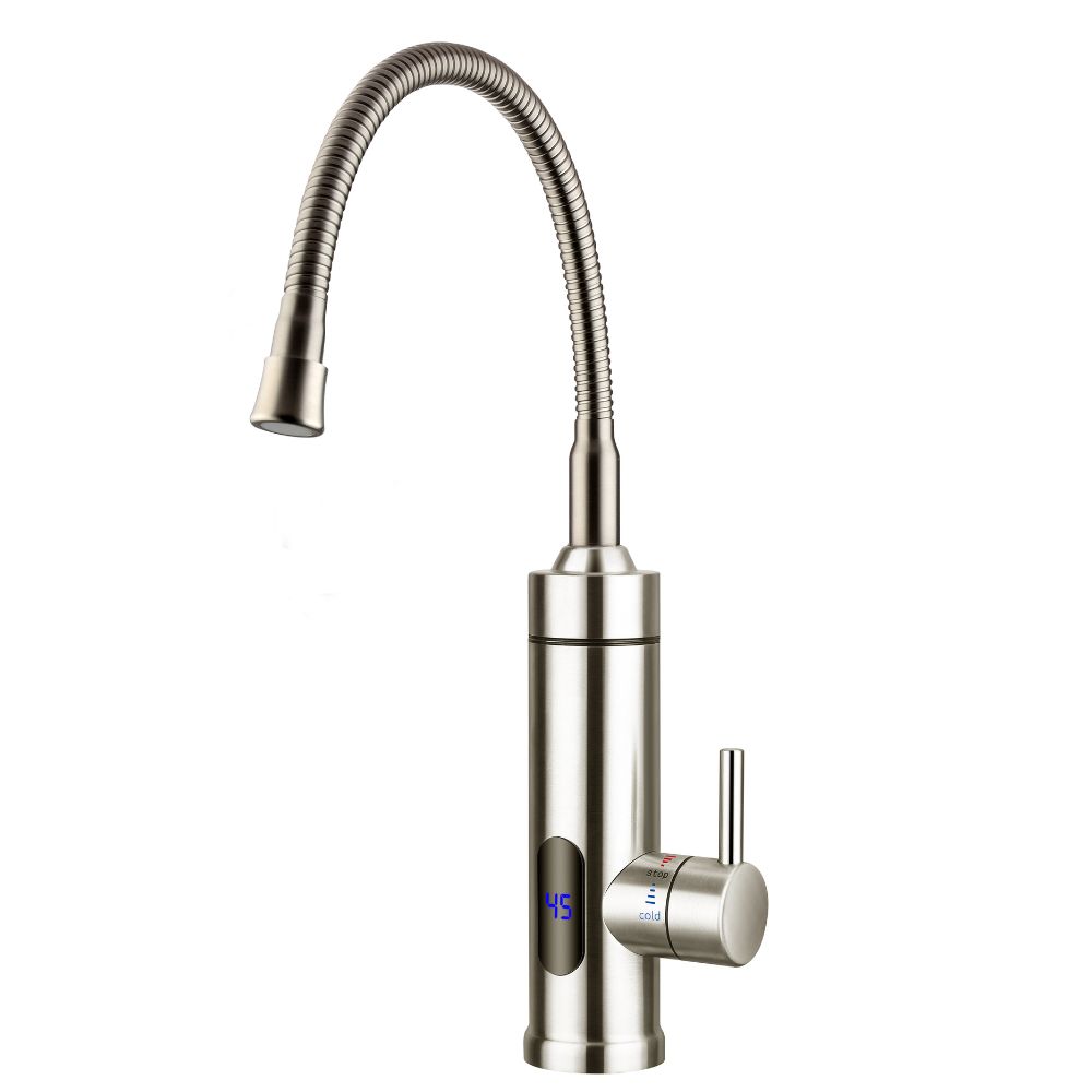 Baterie Instant, Inox, cu furtun flexibil